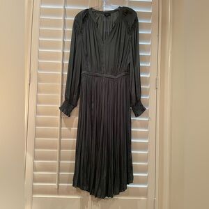 Current Air Teal Pleated Dress, sz M